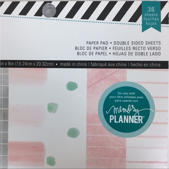 HEIDI SWAPP Paper Pad Memory Planner 36 Sheets 6x8 Watercolors Scrapbooking NEW - Picture 3 of 4